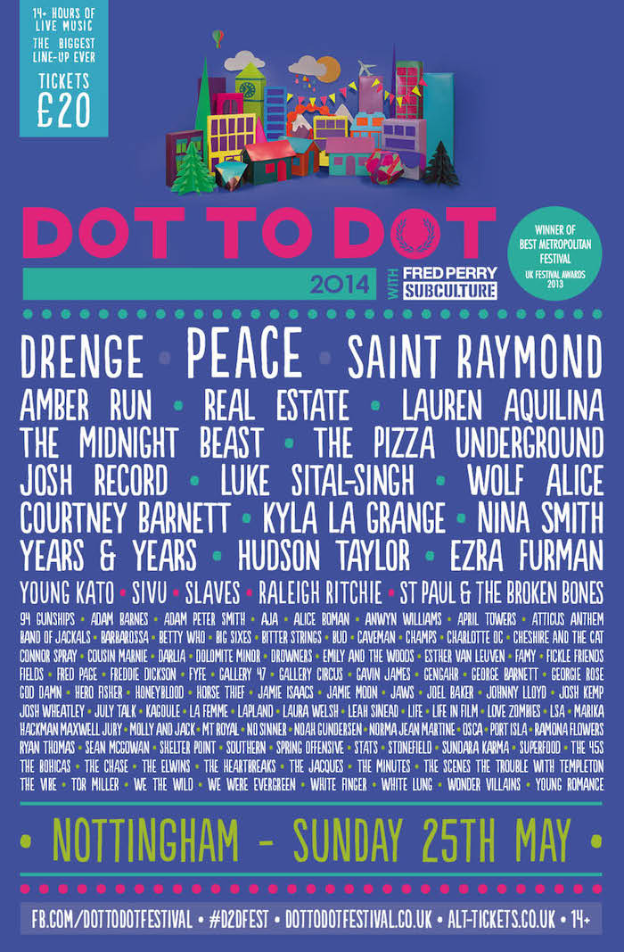 Dot To Dot 2014 Nottingham poster